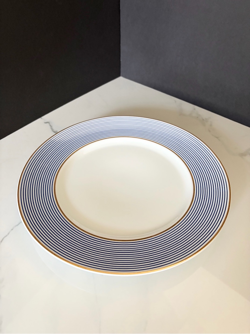 Crinoline Blue Dinner Plate - Raynaud Limoges